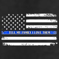 Tell My Family I Love Them Thin Blue Line  Beanie