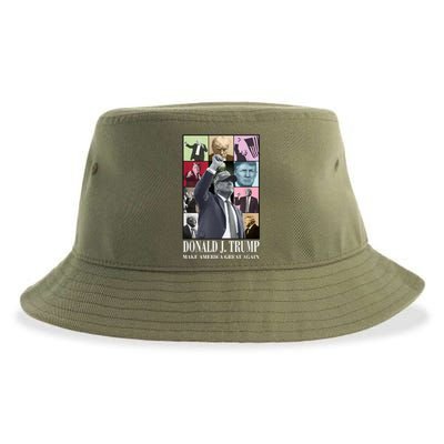 Trump Eras Make America Healthy Again For Trump Era 2024 Sustainable Bucket Hat