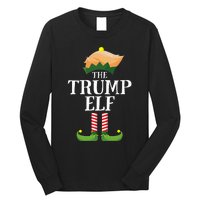 Trump Elf Matching Family Group Christmas Party Elf Long Sleeve Shirt