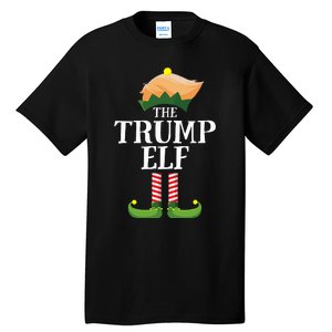 Trump Elf Matching Family Group Christmas Party Elf Tall T-Shirt