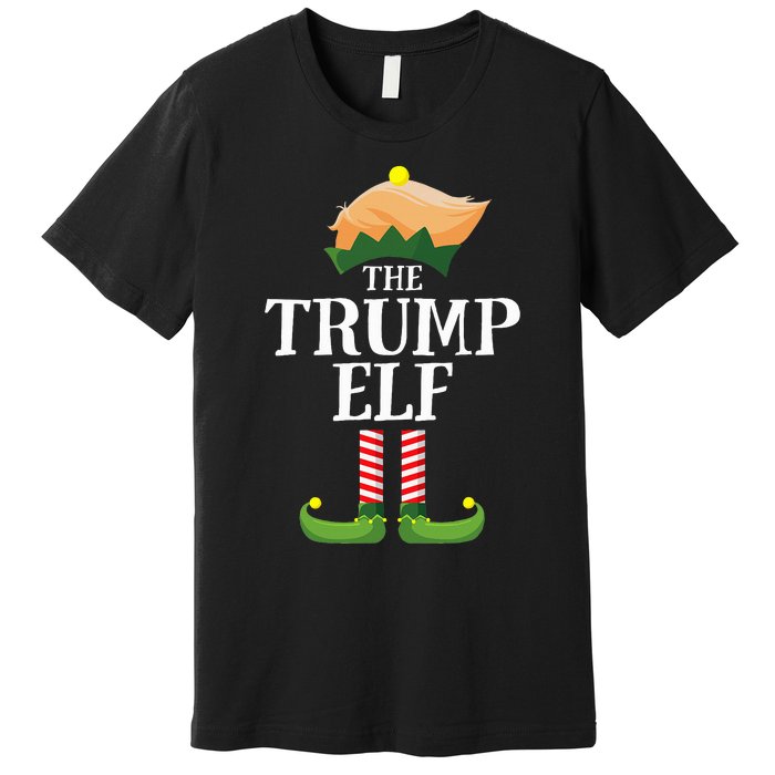 Trump Elf Matching Family Group Christmas Party Elf Premium T-Shirt