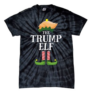 Trump Elf Matching Family Group Christmas Party Elf Tie-Dye T-Shirt