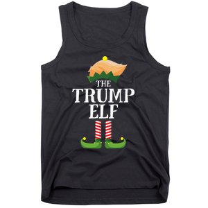 Trump Elf Matching Family Group Christmas Party Elf Tank Top