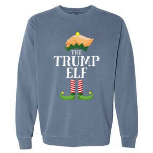 Trump Elf Matching Family Group Christmas Party Elf Garment-Dyed Sweatshirt