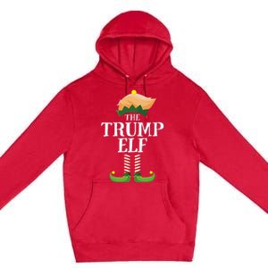 Trump Elf Matching Family Group Christmas Party Elf Premium Pullover Hoodie