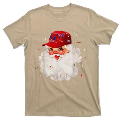 Trump Election Map Merry Christmas Holiday Santa Hat Xmas T-Shirt