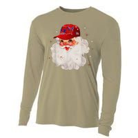 Trump Election Map Merry Christmas Holiday Santa Hat Xmas Cooling Performance Long Sleeve Crew