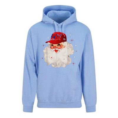 Trump Election Map Merry Christmas Holiday Santa Hat Xmas Unisex Surf Hoodie