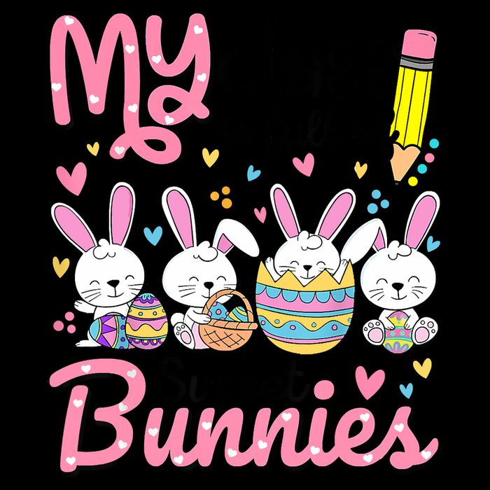 Teacher Easter My Class Is Full Of Sweet Bunnies 16 in Basic Backpack