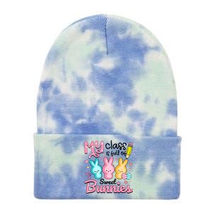 Teacher Easter My Class is Full Of Sweet Bunnies Tie Dye 12in Knit Beanie