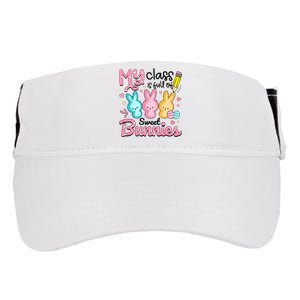 Teacher Easter My Class is Full Of Sweet Bunnies Adult Drive Performance Visor