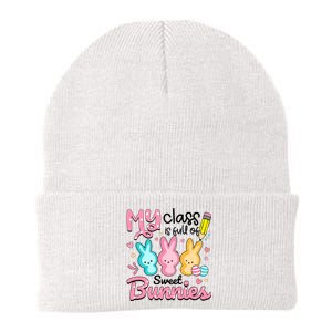 Teacher Easter My Class is Full Of Sweet Bunnies Knit Cap Winter Beanie