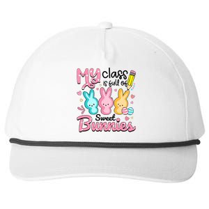 Teacher Easter My Class is Full Of Sweet Bunnies Snapback Five-Panel Rope Hat