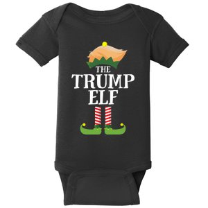 Trump Elf Matching Family Group Christmas Party Elf Baby Bodysuit