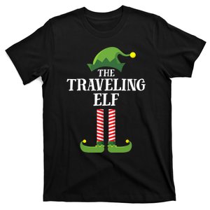 Traveling Elf Matching Family Group Christmas Party T-Shirt