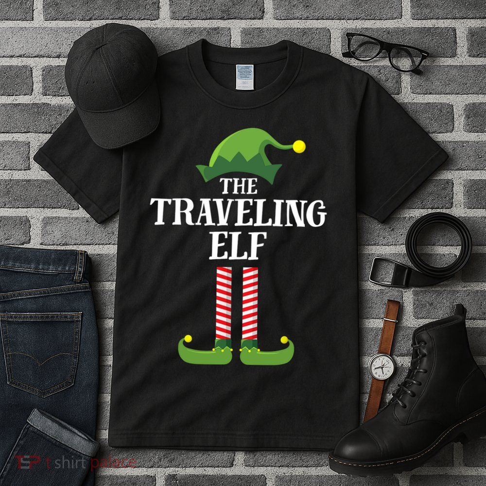Traveling Elf Matching Family Group Christmas Party Tall T-Shirt