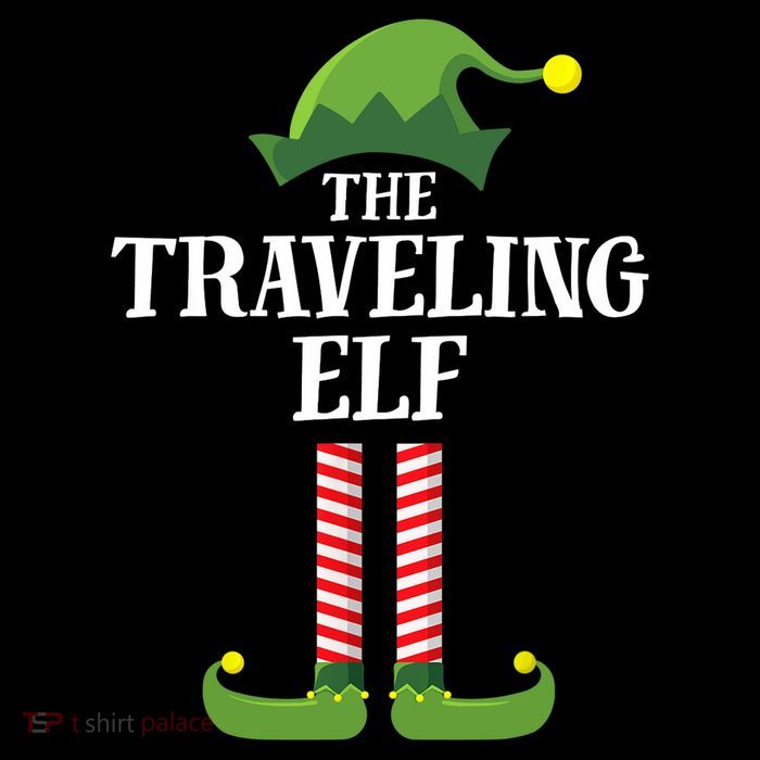 Traveling Elf Matching Family Group Christmas Party Tall T-Shirt
