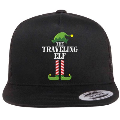 Traveling Elf Matching Family Group Christmas Party Flatbill Hat