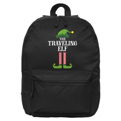 Traveling Elf Matching Family Group Christmas Party 16 in Basic Backpack