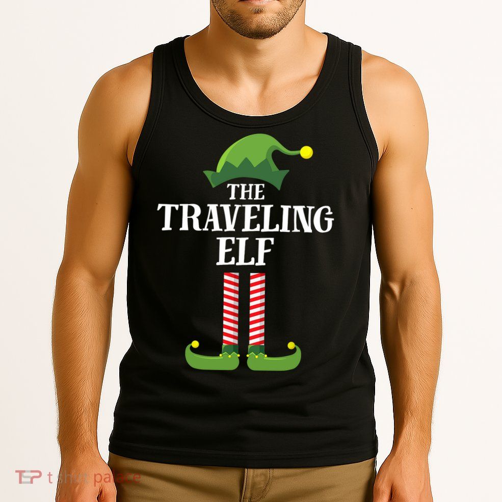 Traveling Elf Matching Family Group Christmas Party Tank Top
