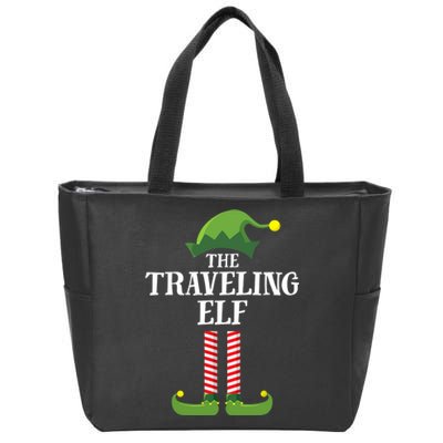 Traveling Elf Matching Family Group Christmas Party Zip Tote Bag