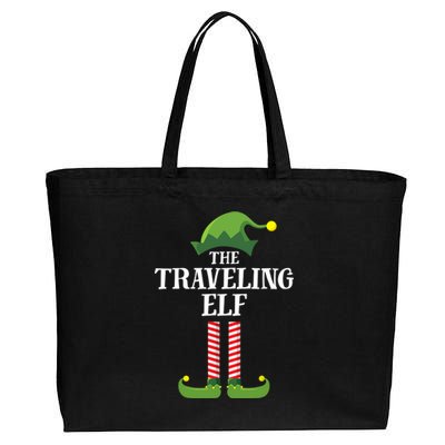 Traveling Elf Matching Family Group Christmas Party Cotton Canvas Jumbo Tote