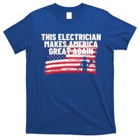 This Electrician Makes America Great Again Usa Flag Patriot Gift T-Shirt