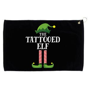 Tattooed Elf Matching Family Group Christmas Party Pyjamas Grommeted Golf Towel