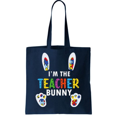 Teacher Easter Matching Family Autism Teacher Easter Tote Bag