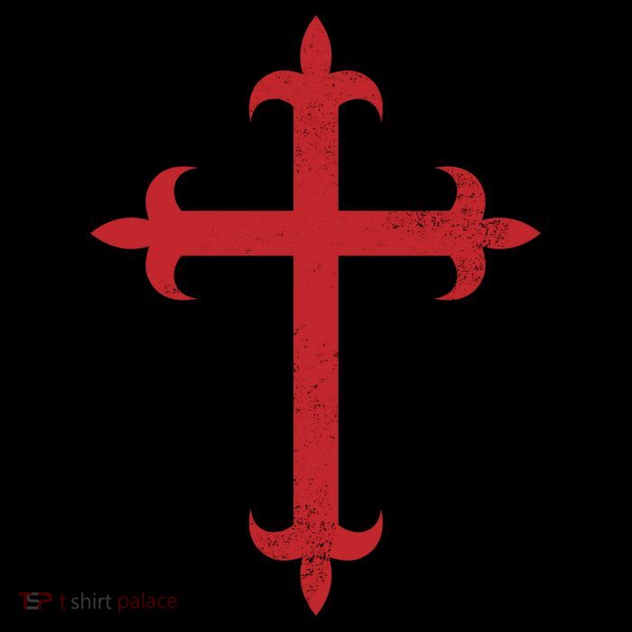 Templar Cross Drawstring Bag