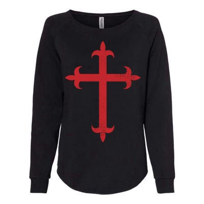 Templar Cross Womens California Wash Sweatshirt