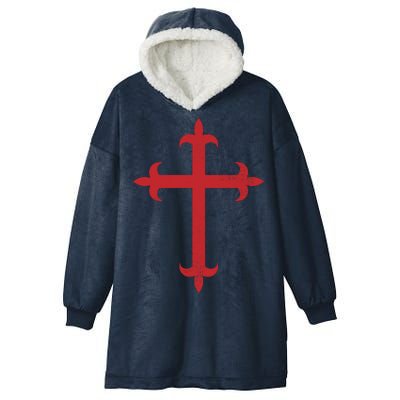 Templar Cross Hooded Wearable Blanket