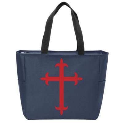 Templar Cross Zip Tote Bag