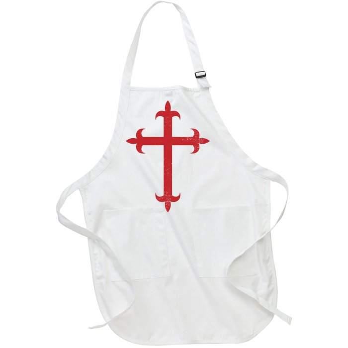 Templar Cross Full-Length Apron With Pockets