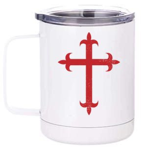 Templar Cross 12 oz Stainless Steel Tumbler Cup