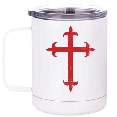 Templar Cross 12 oz Stainless Steel Tumbler Cup