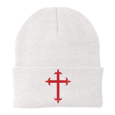 Templar Cross Knit Cap Winter Beanie