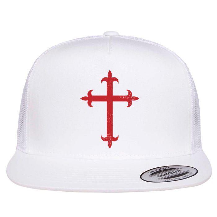 Templar Cross Flat Bill Trucker Hat