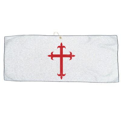 Templar Cross Large Microfiber Waffle Golf Towel