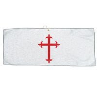 Templar Cross Large Microfiber Waffle Golf Towel