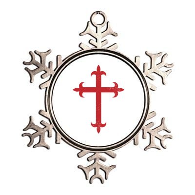 Templar Cross Metallic Star Ornament