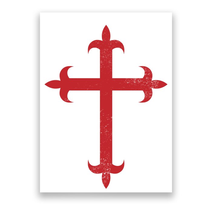 Templar Cross Poster