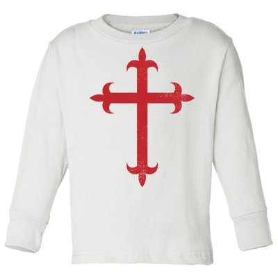 Templar Cross Toddler Long Sleeve Shirt