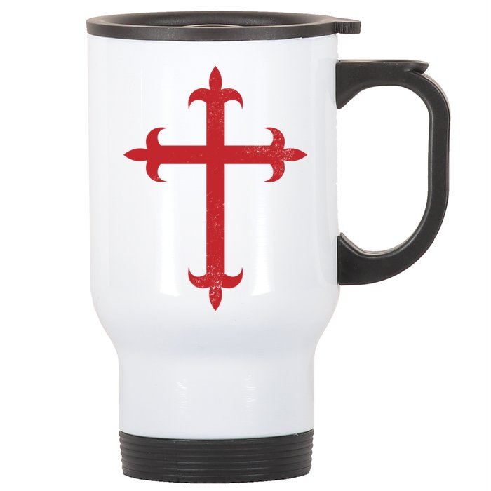 Templar Cross Stainless Steel Travel Mug