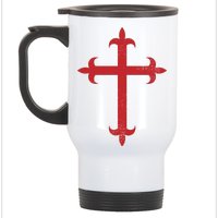 Templar Cross Stainless Steel Travel Mug