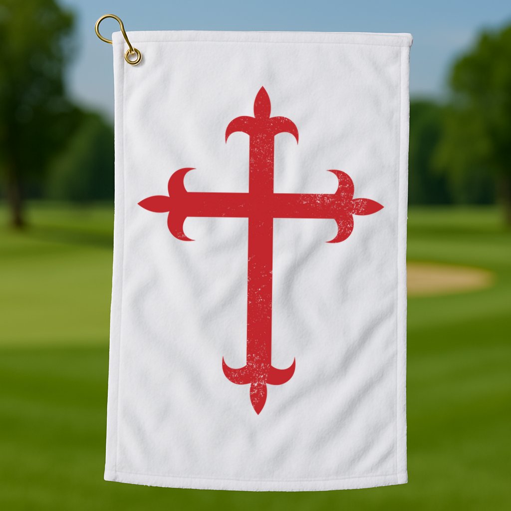 Templar Cross Golf Towel