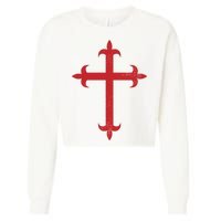 Templar Cross Cropped Pullover Crew