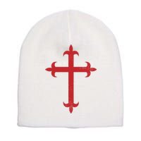 Templar Cross Short Acrylic Beanie