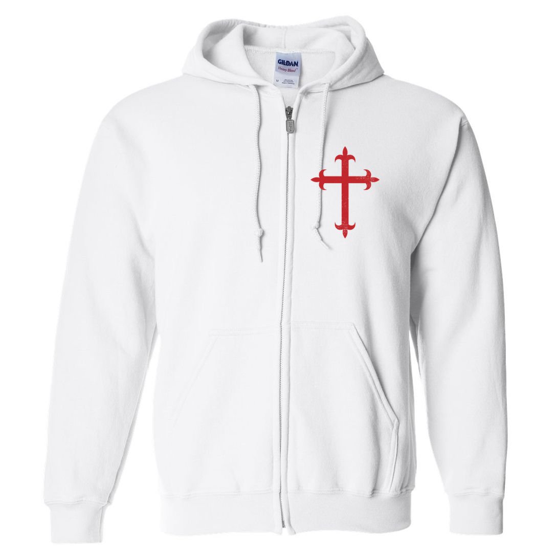 Templar Cross Full Zip Hoodie