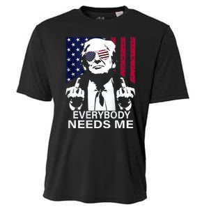 Trump Everybody Needs Me Cooling Performance Crew T-Shirt